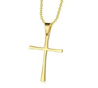 JPXXFM Cross Stainless Steel Pendant Necklace Fashion Men's Party Titanium Steel Accessories Creative Christian Jewelry presents
