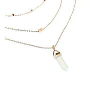JPXXFM Crystal Pendant Necklace Set for Women 3pcs Adjustable Mini Love Choker Necklace Jewelry