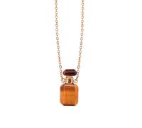 JPXXFM Crystal Perfume Vial Pendant Necklace Jewelry Stylish Neckchain Women Accessory