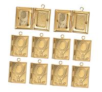 JPXXFM Cuivre en cuivre pendentif charme Perles pour la fabrication de bijoux nombre clé médaillon pour la fabrication de bijoux breloques pour la fabrication de bijoux Dé