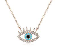 JPXXFM Dainty Over 925 Necklace with Evil Eye Pendant,Round Turquoise and Detailing,Protective Lucky Jewelry Gift for Women