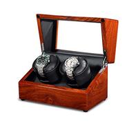 JPXXFM Double Watch Winder for Automatic Watches Solid Wood Watch Display Storage Box Dual Power Supply Soft Watch Pillow Watch Winder for Automatic Watches