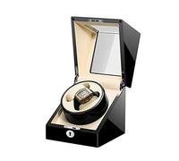 JPXXFM Double Watches Winder Box for Automatic Watch with Key Silent Motor Dual Power Supply 4 Rotation Mode Piano Paint Exterior