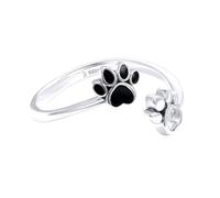 JPXXFM Elegant 925 Silver Ring for Women Fashionable Personalised Ring Pet Paw Design for Events