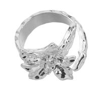 JPXXFM Elegant Adjustable Open Flower Ring for Women Unique Vintage Daffodil Design Comfortable Fit for Any Finger Minimalist Jewelry for Stylish Women