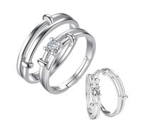 JPXXFM Elegant Couples Ring Set Thumb Ring for Women Men Personalised Jewelry Wedding Accessory