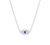 JPXXFM Evil Eye Necklace, Delicate Sapphire Pendant Necklace, Necklaces for Women, Fashion Jewelry Gifts, Moissanite