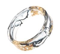 JPXXFM Fashionable Resin Ring Foil Women's Ring for Daily Wear Personalized Stacking Jewelry