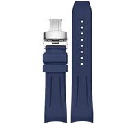 JPXXFM Fluororubber Watch Strap For Rolex Submariner Men's Watch Bracelets for Omega