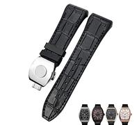 JPXXFM For Franck Muller Watch Band 28mm Cowhide Silicone Watch Strap Nylon Rubber Folding Buckle Watch Bands For Men Bracelet