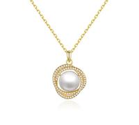 JPXXFM Freshwater Pearl Pendant Necklace,Personalized Lucky God Choker Necklace,Classic Elegant Jewelry for Women