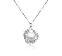 JPXXFM Freshwater White Pearl Pendant Necklace, Lucky God Choker, Distinctive Christmas Jewelry Gift.