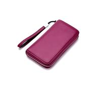 JPXXFM Genuine Leather Business Wallets, Women's Wallets, Blocking Wallet, Money Organisers, Money Clips (Color : Red)