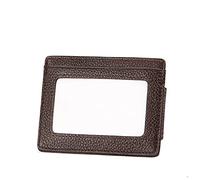JPXXFM Genuine Leather Card Bag Money Clip Anti Theft Swipe Wallet Wallet Anti Scan US Dollar Clip (Color : Black-, Size : As Shown in The Picture)
