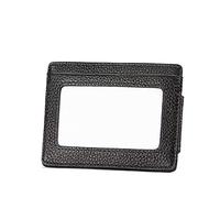 JPXXFM Genuine Leather Card Bag Money Clip Anti Theft Swipe Wallet Wallet Anti Scan US Dollar Clip (Color : Black-, Size : As Shown in The Picture)