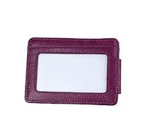 JPXXFM Genuine Leather Card Bag Money Clip Anti Theft Swipe Wallet Wallet Anti Scan US Dollar Clip (Color : Black-, Size : As Shown in The Picture)