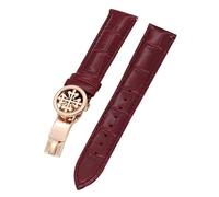JPXXFM Genuine leather watch strap 19MM 20MM 22MM Watchbands For Patek Philippe Wath bands With Stainless Steel Deploy Clasp Men Women