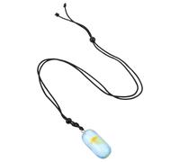 JPXXFM Glow in the Dark Jellyfish Necklace Pendant Yellow Resin Marine Jewelry Luminous Ocean Pendant Chain Necklace for Women Beachwear