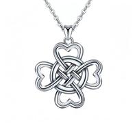 JPXXFM heart flower pendant necklace link chain 45 cm women jewelry
