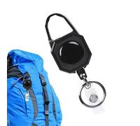 JPXXFM Heavy Duty Retractable | Anti-Lost Keyring - Anti-Slip Waterproof Retractable for Fishing, Workplace, Outdoors, Cards, Wallet
