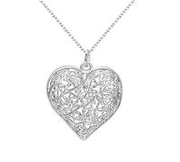 JPXXFM hollow out flower heart tree of life pendant necklace for women 925 serling fine jewelry pendants necklace