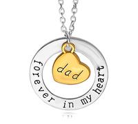 JPXXFM I Love You Forever In My Family Dad Daughter Sister Aunt Necklace Chain Creative Women Jewelry Accessories Pendant