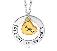 JPXXFM I Love You Forever In My Family Dad Daughter Sister Aunt Necklace Chain Creative Women Jewelry Accessories Pendant