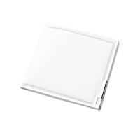 JPXXFM ID Short Wallet Solid Color Men Open Purse Multiple Card Slots Clutch to My Man Wallet Engraved (White, One Size)