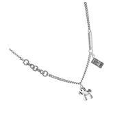 JPXXFM jewelry 1pc Retro Horse Pendant Neck Chain for Women Versatile Animal Necklace with Slender Chain for Daily necklace