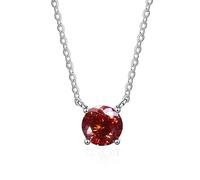 JPXXFM jewelry Accessories 1ct Red/Blue/Green Diamond Necklaces D Color Moissanite Pendant Necklace for Women Decorations
