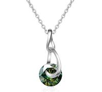 JPXXFM jewelry Accessories 2 D Color Blue Pink Yellow Moissanite Pendant Necklaces for Women Water Drop Necklace for Women - Valentine's Day Birthday Decorations