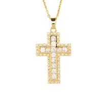 JPXXFM jewelry Accessories Crucifix For Women, Zircon Pendant Classic Design Geometric Choker, Cross Necklace With Jesus Decorations