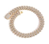 JPXXFM jewelry Accessories Extra Shiny Miami for Width 20MM Big Hip Hop Cuban Link Solid Thick Iced Out Men Chain Necklace, Inch - Box Included Decorations