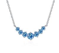 JPXXFM jewelry Accessories Simple 2.8 Moissanite Necklace for Women Round Cut D Color Lab Created Diamond Pendant Necklaces Perfect for Daily Wear Parties Wedding Decorations