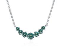 JPXXFM jewelry Accessories Simple 2.8 Moissanite Necklace for Women Round Cut D Color Lab Created Diamond Pendant Necklaces Perfect for Daily Wear Parties Wedding Decorations