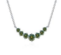 JPXXFM jewelry Accessories Simple 2.8 Moissanite Necklace for Women Round Cut D Color Lab Created Diamond Pendant Necklaces Perfect for Daily Wear Parties Wedding Decorations