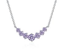 JPXXFM jewelry Accessories Simple 2.8 Moissanite Necklace for Women Round Cut D Color Lab Created Diamond Pendant Necklaces Perfect for Daily Wear Parties Wedding Decorations