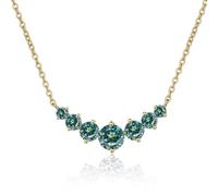 JPXXFM jewelry Accessories Simple 2.8CT Moissanite Necklace for Women Round Cut D Color Lab Created Diamond Pendant Necklaces Perfect for Daily Wear Parties Wedding Decorations