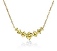 JPXXFM jewelry Accessories Simple 2.8CT Moissanite Necklace for Women Round Cut D Color Lab Created Diamond Pendant Necklaces Perfect for Daily Wear Parties Wedding Decorations