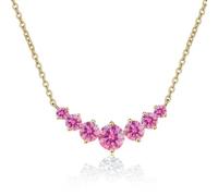 JPXXFM jewelry Accessories Simple 2.8CT Moissanite Necklace for Women Round Cut D Color Lab Created Diamond Pendant Necklaces Perfect for Daily Wear Parties Wedding Decorations