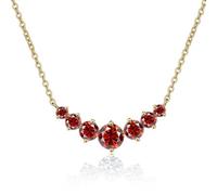 JPXXFM jewelry Accessories Simple 2.8CT Moissanite Necklace for Women Round Cut D Color Lab Created Diamond Pendant Necklaces Perfect for Daily Wear Parties Wedding Decorations