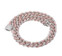 JPXXFM jewelry Accessories Solid Thick Mens Miami Width 21mm Iced Out Necklace, Inches Extra Shiny Big Hip Hop Cuban Link Chain for Men - Box Included Decorations