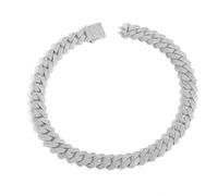 JPXXFM jewelry Accessories Width 19mm Big Iced Out Mens Extra Shiny Hip Hop Chain for Men, Solid Thick Miami Cuban Link Necklace, Inch - Box Included Decorations