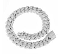 JPXXFM jewelry Accessories Width 22mm Iced Out for Men Extra Shiny Miami Mens Solid Thick Big Hip Hop Cuban Link Chain Necklace, Inch - Box Included Decorations