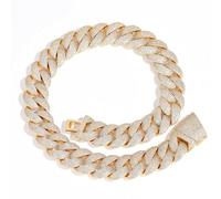 JPXXFM jewelry Accessories Width 22mm Iced Out for Men Extra Shiny Miami Mens Solid Thick Big Hip Hop Cuban Link Chain Necklace, Inch - Box Included Decorations