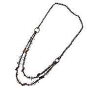 JPXXFM jewelry Beaded Necklace for Women Retro Hand Knitted Coconut Shell Layered Jewelry necklace