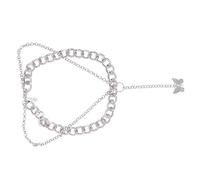 JPXXFM jewelry Butterfly Metal Neck Chain Necklace Fashion Silver Clavicle Jewelry for Women necklace