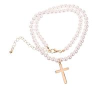 JPXXFM jewelry Cross Pendant Pearl Necklace for Women Elegant Statement Jewelry Unique Design for Personal necklace
