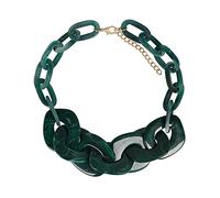 JPXXFM jewelry/necklaces fashion women's punk resin chunky chain large pendant necklace jewelry exaggerated retro acrylic necklace women's pendants