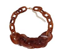 JPXXFM jewelry/necklaces fashion women's punk resin chunky chain large pendant necklace jewelry exaggerated retro acrylic necklace women's pendants